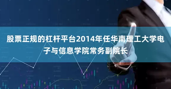 股票正规的杠杆平台2014年任华南理工大学电子与信息学院常务副院长