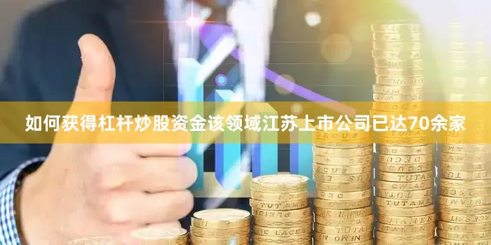 如何获得杠杆炒股资金该领域江苏上市公司已达70余家