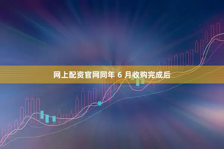 网上配资官网同年 6 月收购完成后